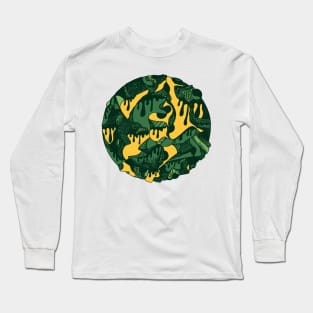 Forrest Green Circle of Drip Long Sleeve T-Shirt